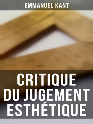 cover image of Critique du jugement esthétique